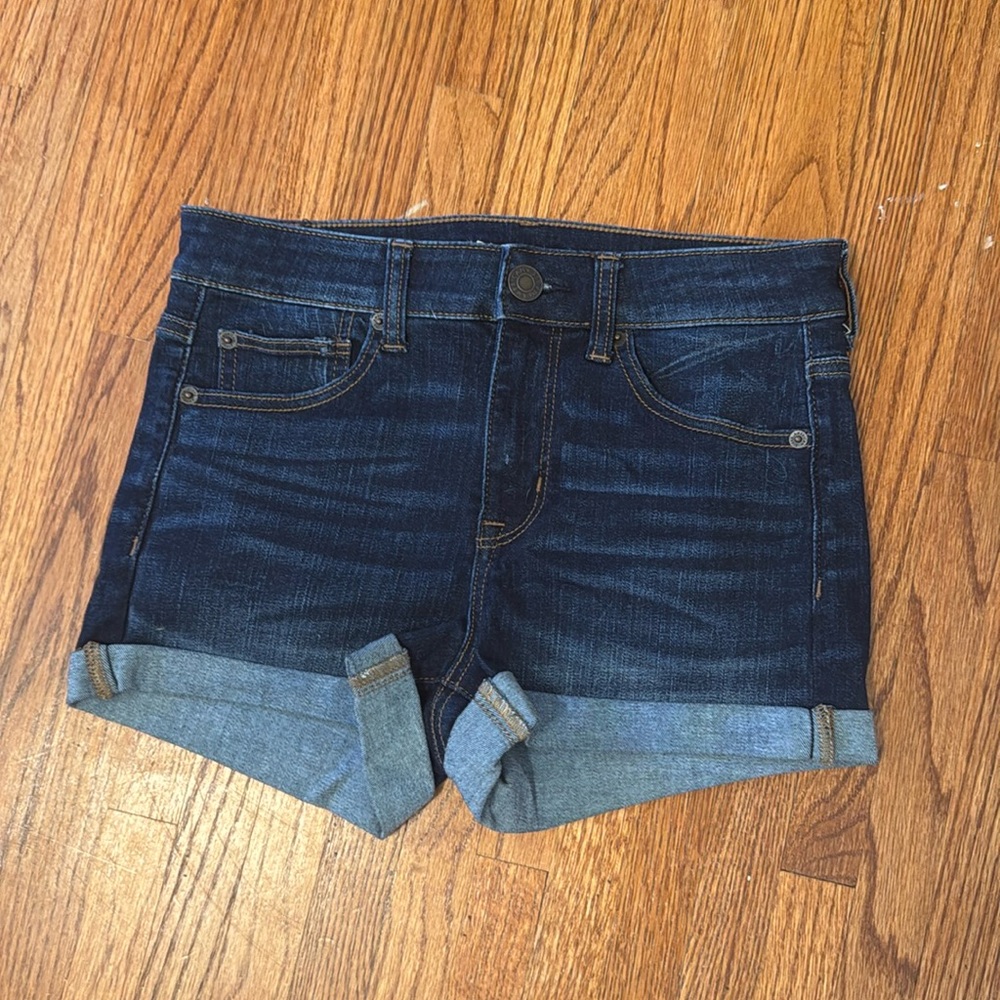 American Eagle Jean shorts, size 4, dark blue